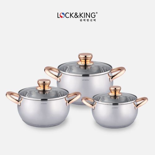 Bộ Nồi Inox 5 đáy Cao Cấp LK-336A