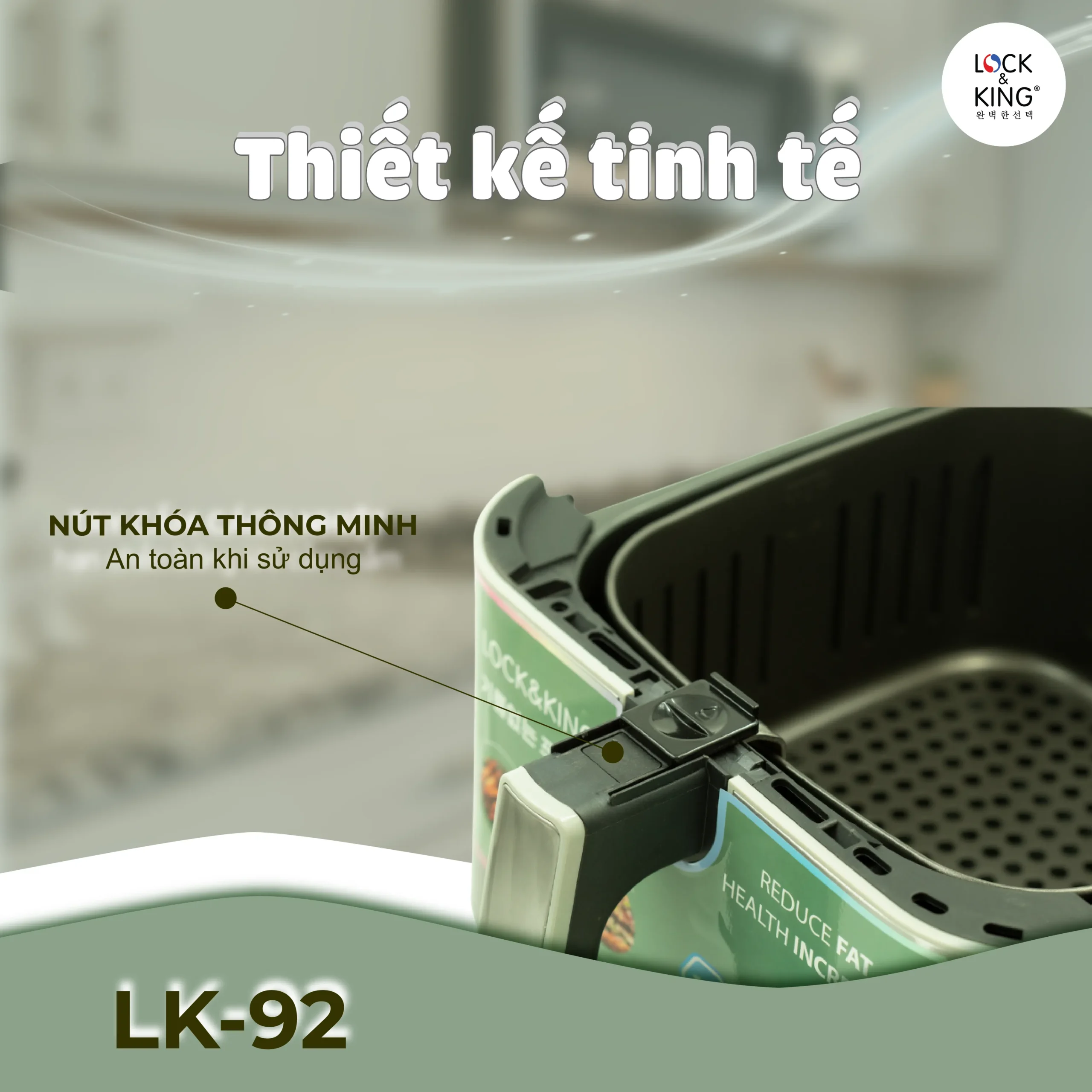 Nồi Chiên Không Dầu Lock&King LK-92 - Ảnh 5